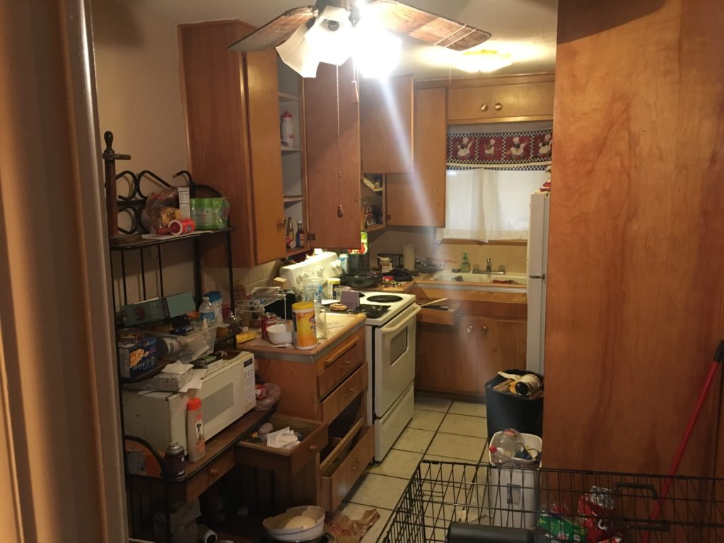 apartment kitchen before remodel