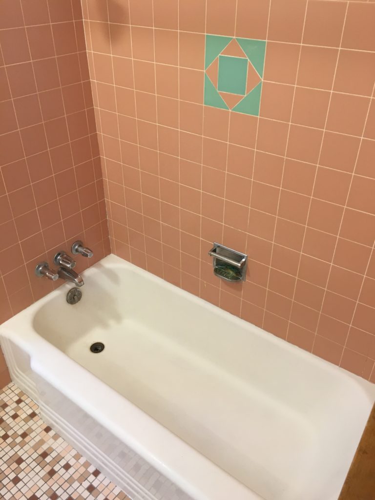original bathroom cleaned