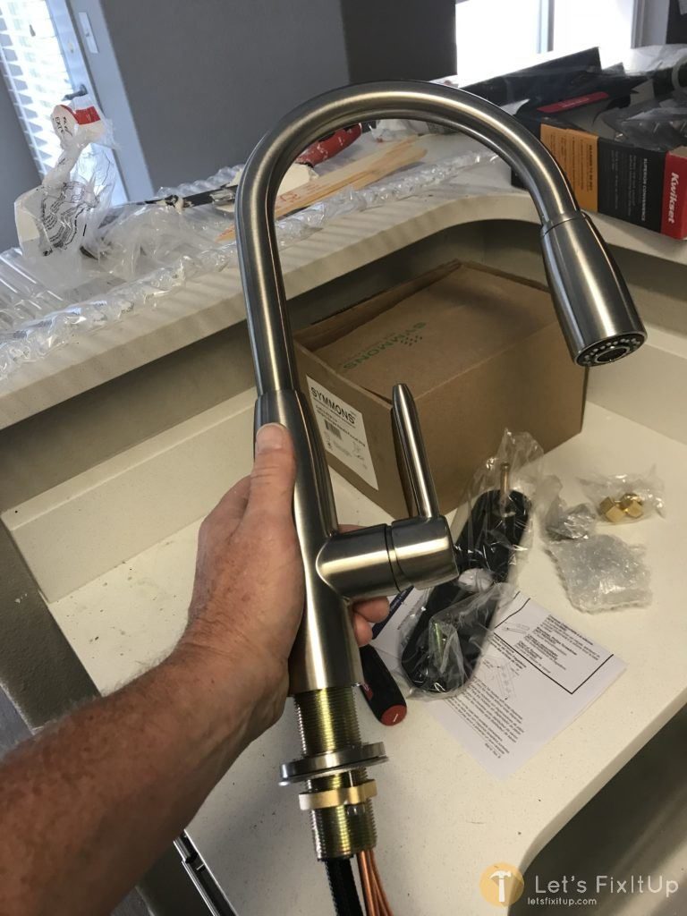 Installing new kitchen faucet