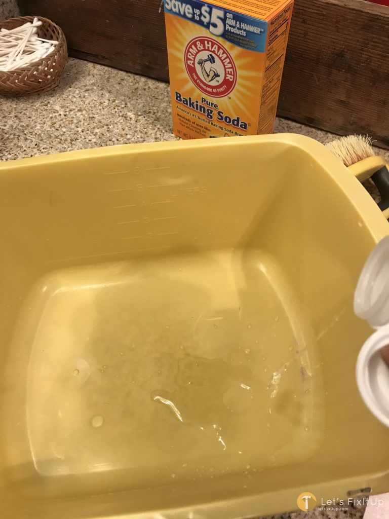 Vinegar to clean tile and grout