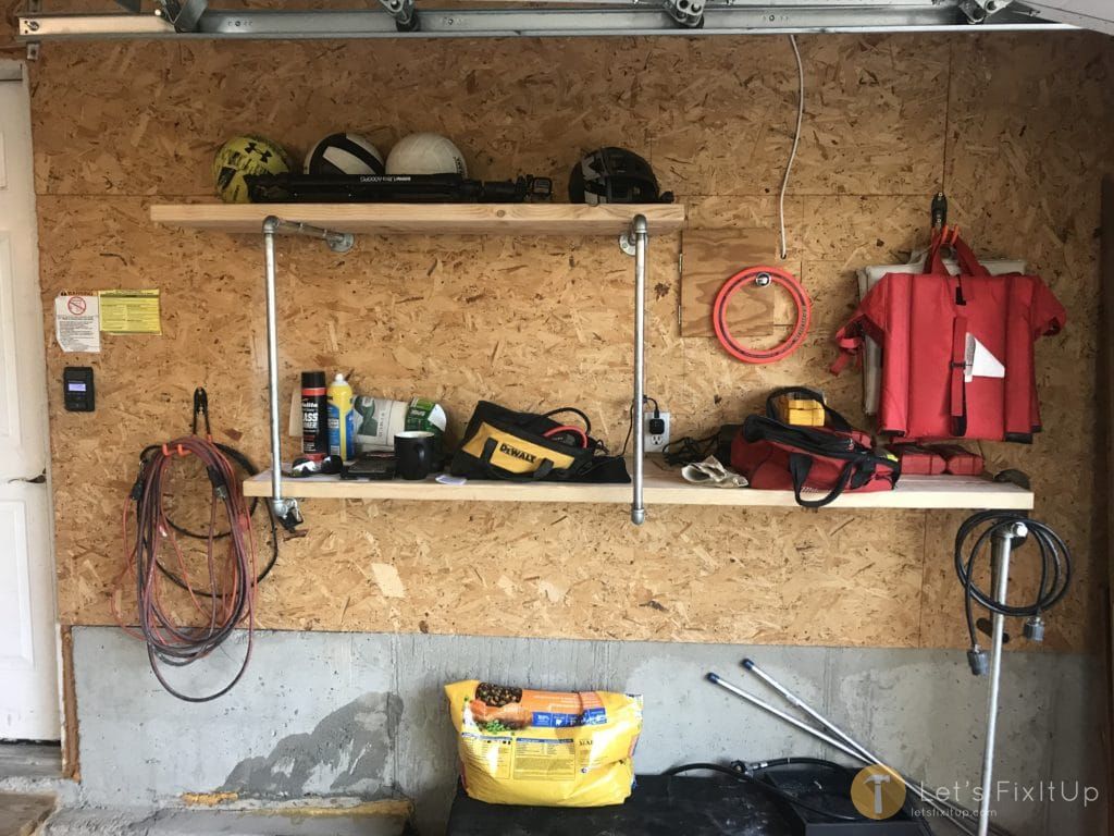 DIY Garage Shelves